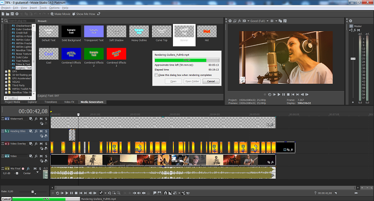 Rendering videos